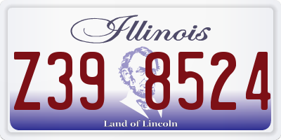 IL license plate Z398524