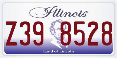 IL license plate Z398528