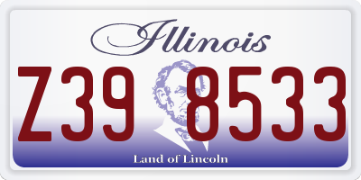 IL license plate Z398533