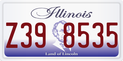 IL license plate Z398535