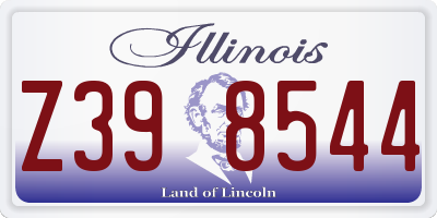 IL license plate Z398544