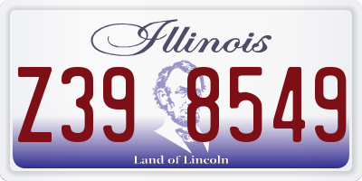 IL license plate Z398549