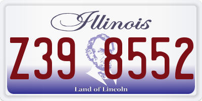 IL license plate Z398552