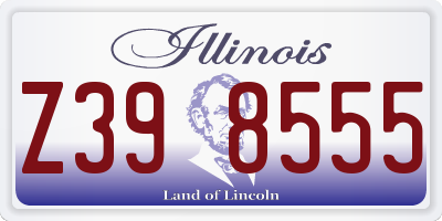 IL license plate Z398555