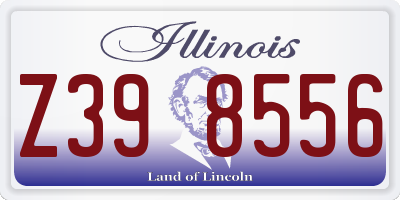 IL license plate Z398556