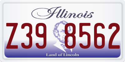 IL license plate Z398562