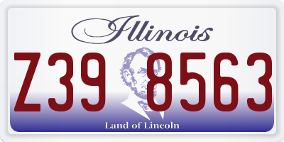 IL license plate Z398563