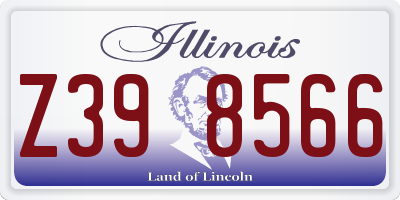 IL license plate Z398566