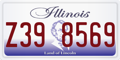 IL license plate Z398569
