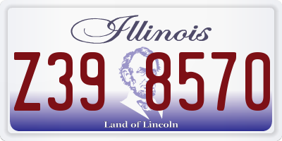 IL license plate Z398570