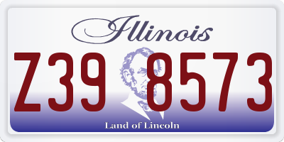 IL license plate Z398573