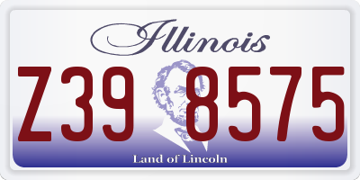 IL license plate Z398575