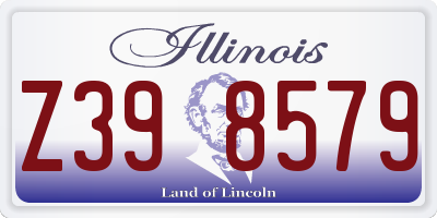 IL license plate Z398579