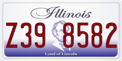 IL license plate Z398582