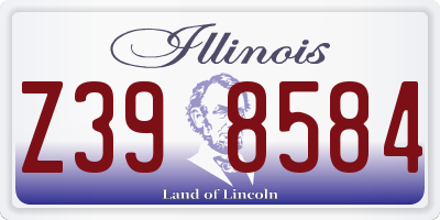 IL license plate Z398584