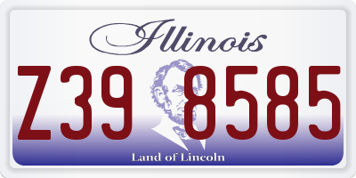 IL license plate Z398585
