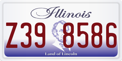 IL license plate Z398586