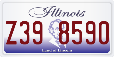 IL license plate Z398590