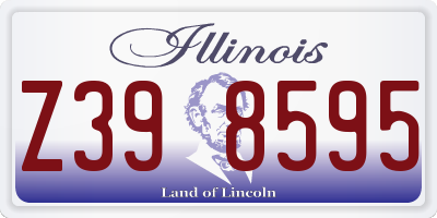IL license plate Z398595