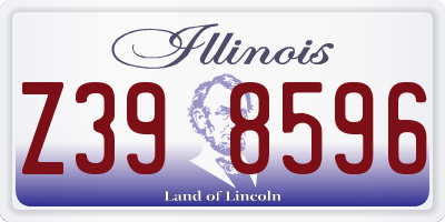 IL license plate Z398596