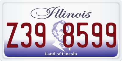 IL license plate Z398599