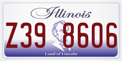 IL license plate Z398606