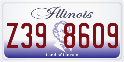 IL license plate Z398609