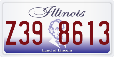 IL license plate Z398613