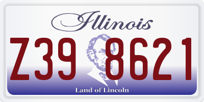 IL license plate Z398621