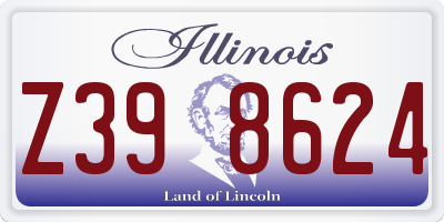 IL license plate Z398624