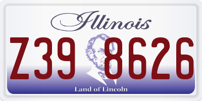 IL license plate Z398626