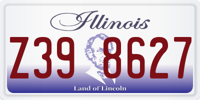 IL license plate Z398627