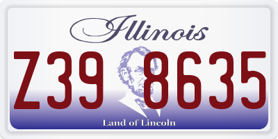 IL license plate Z398635