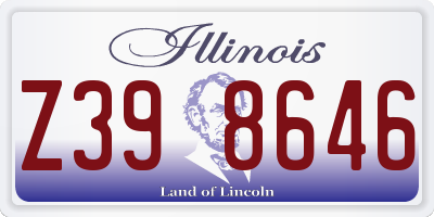 IL license plate Z398646