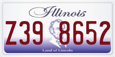 IL license plate Z398652