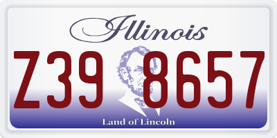 IL license plate Z398657
