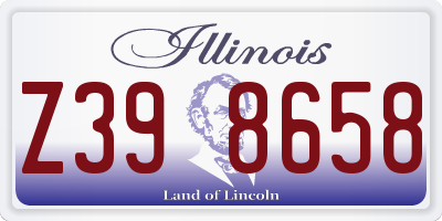 IL license plate Z398658