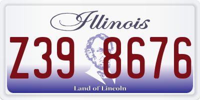 IL license plate Z398676