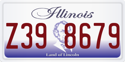 IL license plate Z398679