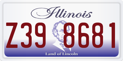 IL license plate Z398681