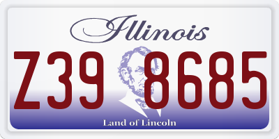 IL license plate Z398685