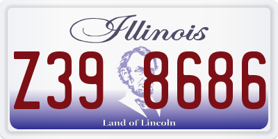 IL license plate Z398686