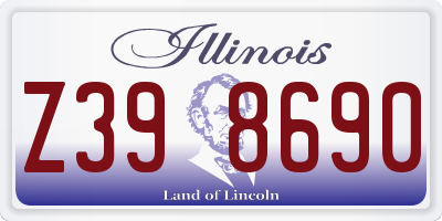 IL license plate Z398690