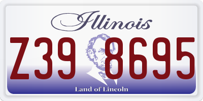 IL license plate Z398695