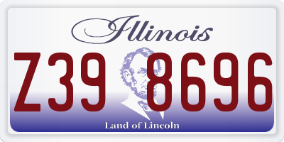 IL license plate Z398696