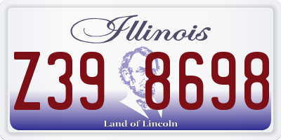 IL license plate Z398698