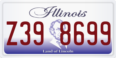 IL license plate Z398699
