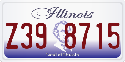 IL license plate Z398715