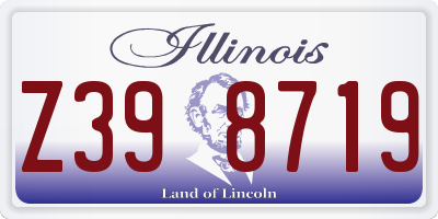 IL license plate Z398719