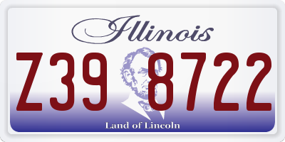 IL license plate Z398722